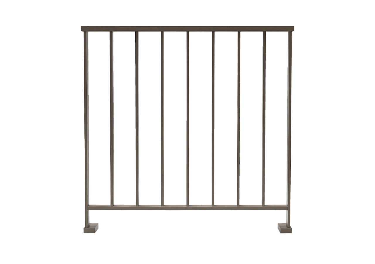 Garde-corps LINUS à plat taupe / 1000 - 187016 - Dieda
