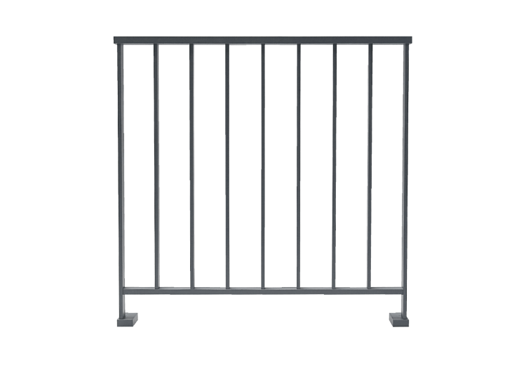 Garde-corps LINUS latéral anthracite / 1000 - 187212 - Dieda 2