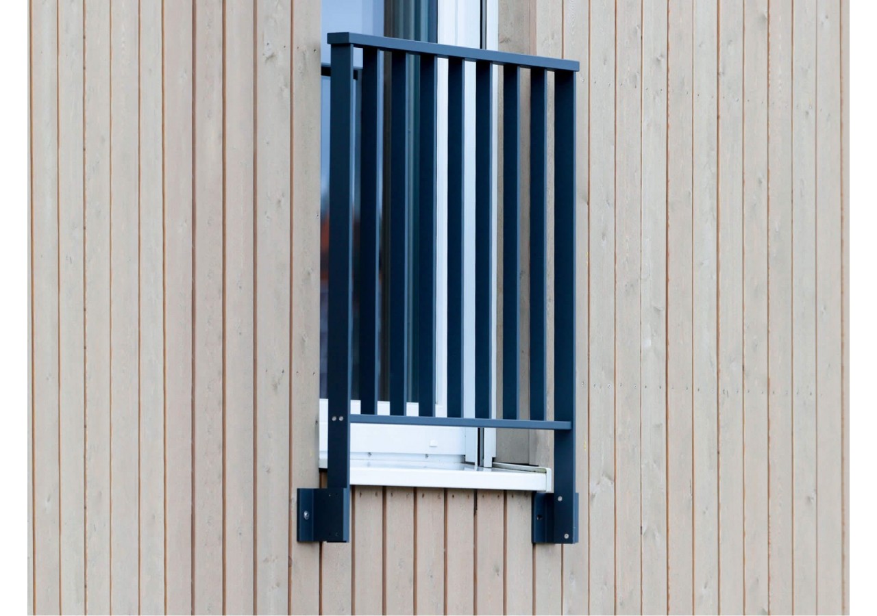 Garde-corps LINUS latéral anthracite / 1000 - 187212 - Dieda