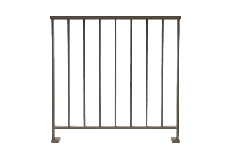 Garde-corps LINUS latéral taupe / 1000 - 187226 - Dieda 2