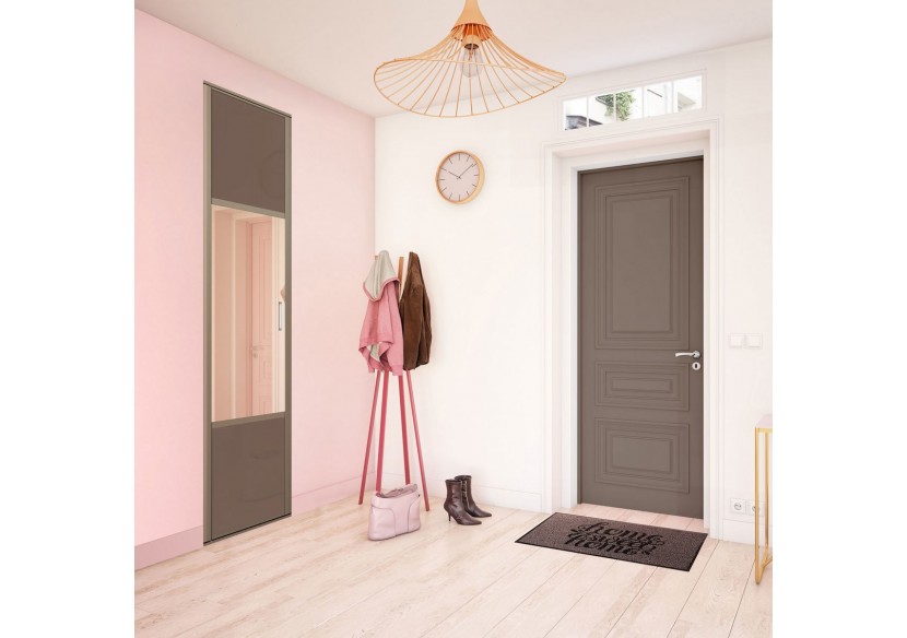 Façade de placard 1 portes pivotante Carrie laqué - Kazed : Confort'Mat