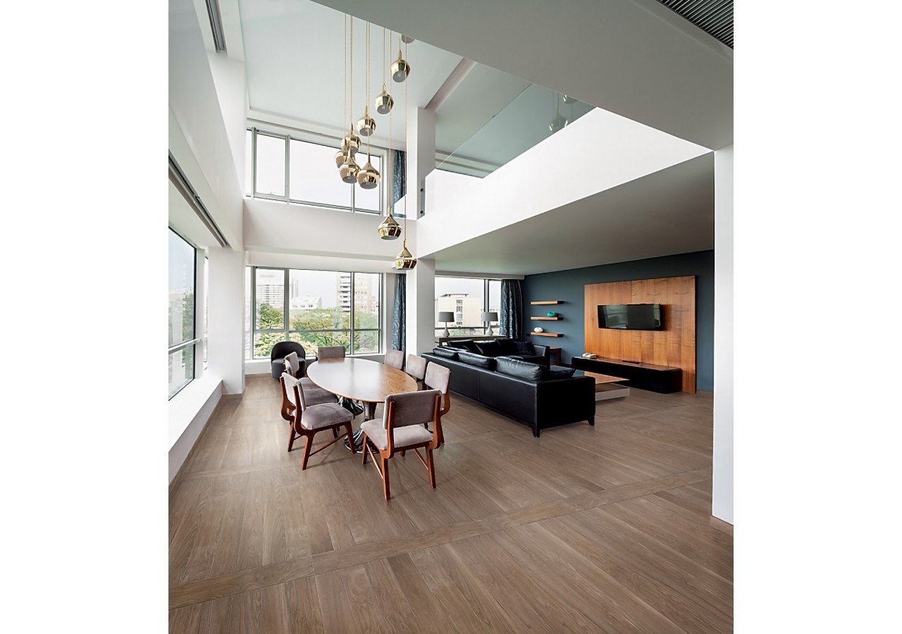 Legno 30x120 Châtaignier - Carrelage intérieur en Grès Cérame avec pâte colorée (GM) Rectifié - 8200187