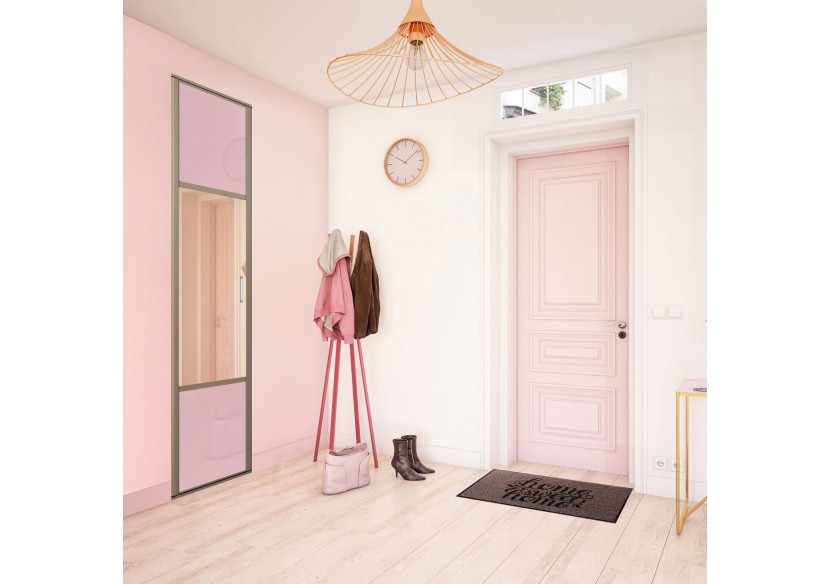 Façade de placard 1 portes pivotante Carrie laqué - Kazed : Confort'Mat