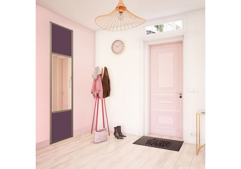 Façade de placard 1 portes pivotante Carrie mat - Kazed : Confort'Mat