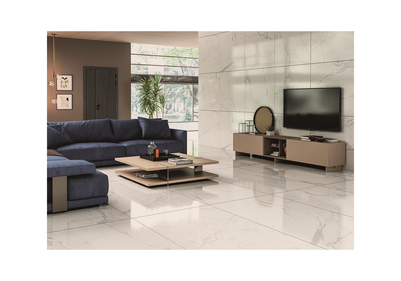 Luce 90x90 Luni - Carrelage intérieur en Grès Cérame avec pâte colorée (GM) Rectifié Brillant - 8351169