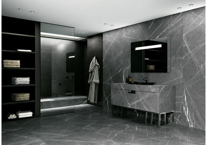 Luce 120x120 Greystone - Carrelage intérieur en Grès Cérame avec pâte colorée (GM) Rectifié mat - T811875