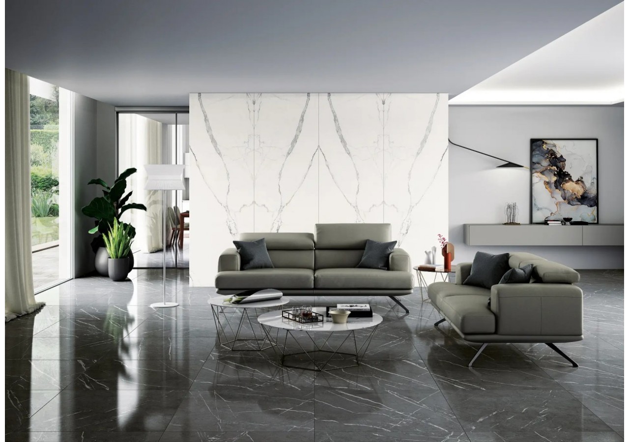 Luce 60x120 Greystone - Carrelage intérieur en Grès Cérame avec pâte colorée (GM) Rectifié Brillant - T820375