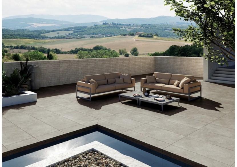 Villetta 60x120 Lait - Carrelage extérieur en Grès Cérame avec pâte colorée (GM) Rectifié antidérapant - 8290021