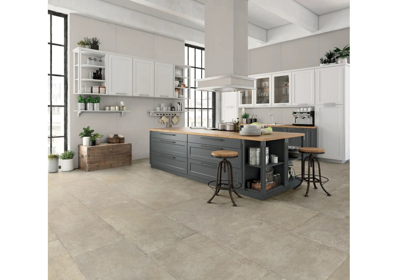 Villetta 60x60 Taupe - Carrelage intérieur et extérieur en Grès Cérame avec pâte colorée (GM) Rectifié - 8290038