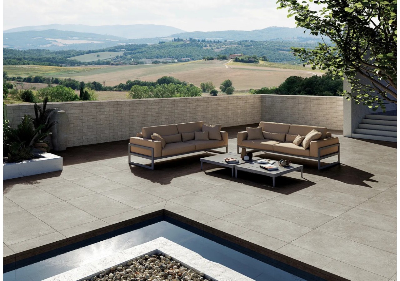 Villetta 60x60 Lait - Carrelage extérieur en Grès Cérame avec pâte colorée (GM) Rectifié antidérapant - 8290020