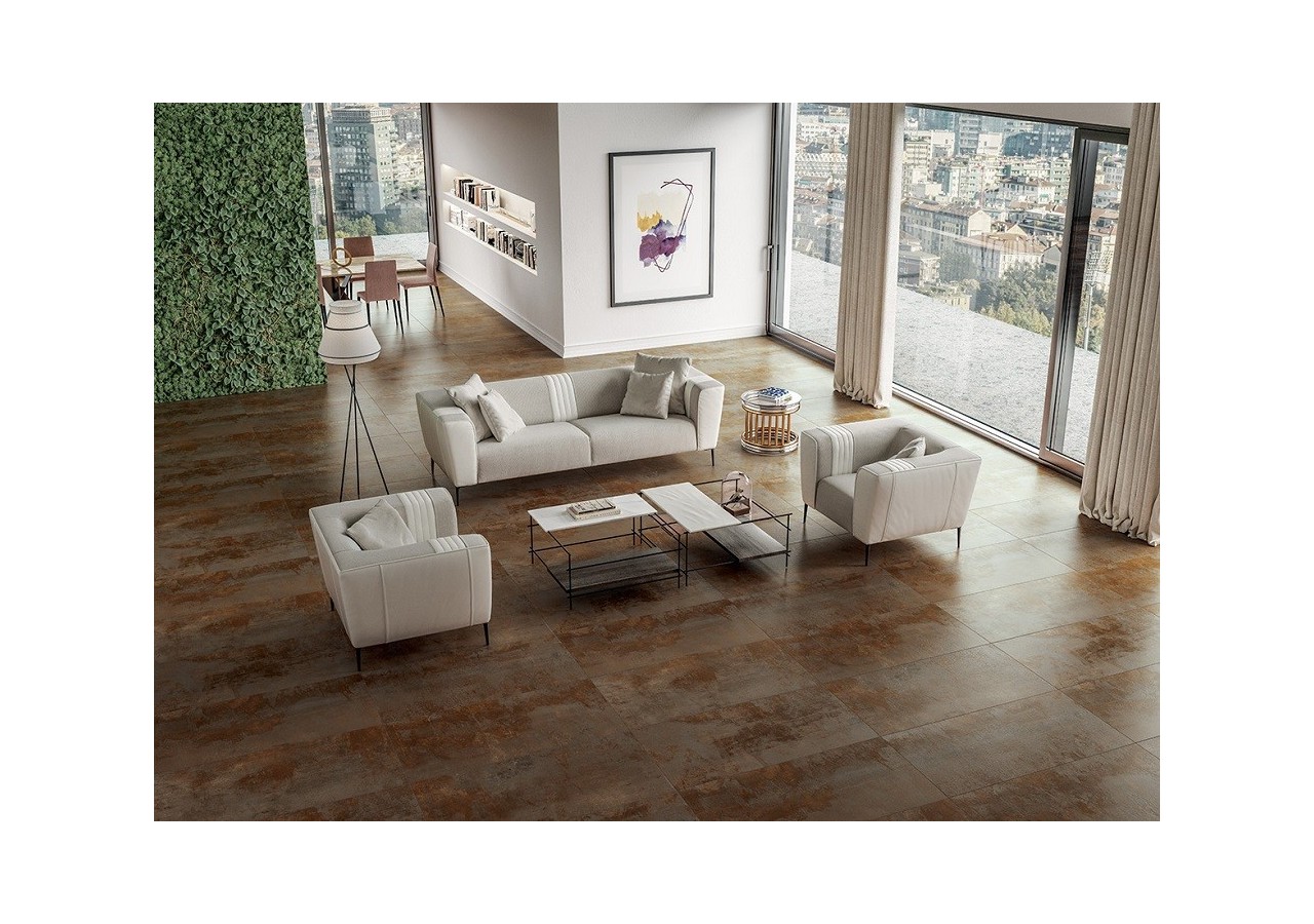 Abbraccio 30x60 Rouille - Carrelage intérieur en Grès Cérame avec pâte colorée (GM) Rectifié - 8200942