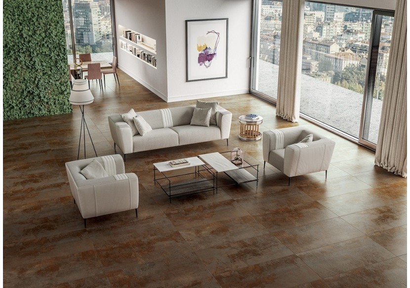 Abbraccio 30x60 Rouille - Carrelage intérieur en Grès Cérame avec pâte colorée (GM) Rectifié - 8200942