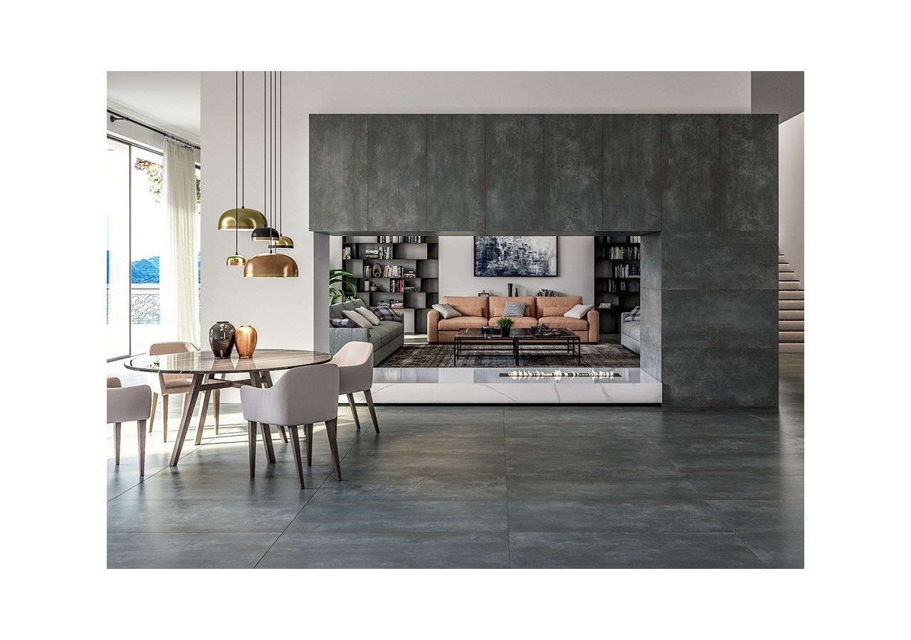 Abbraccio 60x120 Noir - Carrelage intérieur en Grès Cérame avec pâte colorée (GM) Rectifié - 8200921