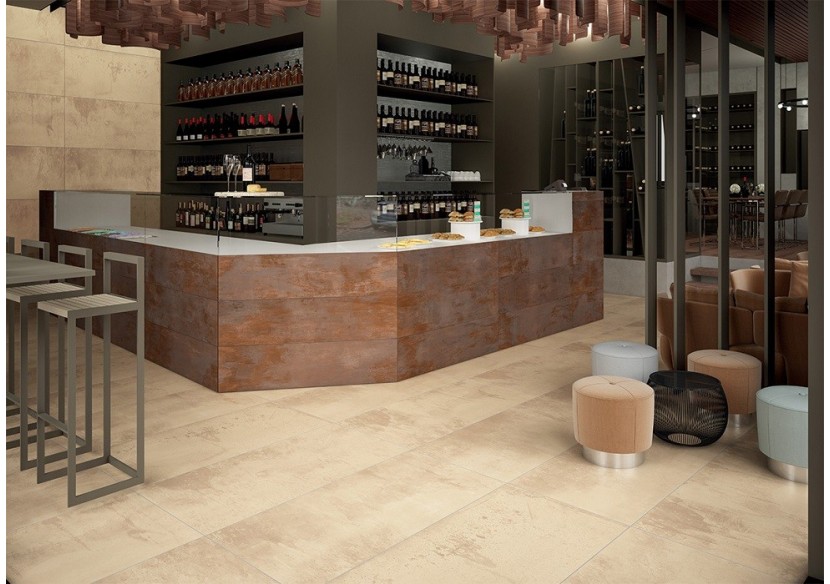 Abbraccio 60x60 Beige - Carrelage intérieur en Grès Cérame avec pâte colorée (GM) Rectifié - 8200910