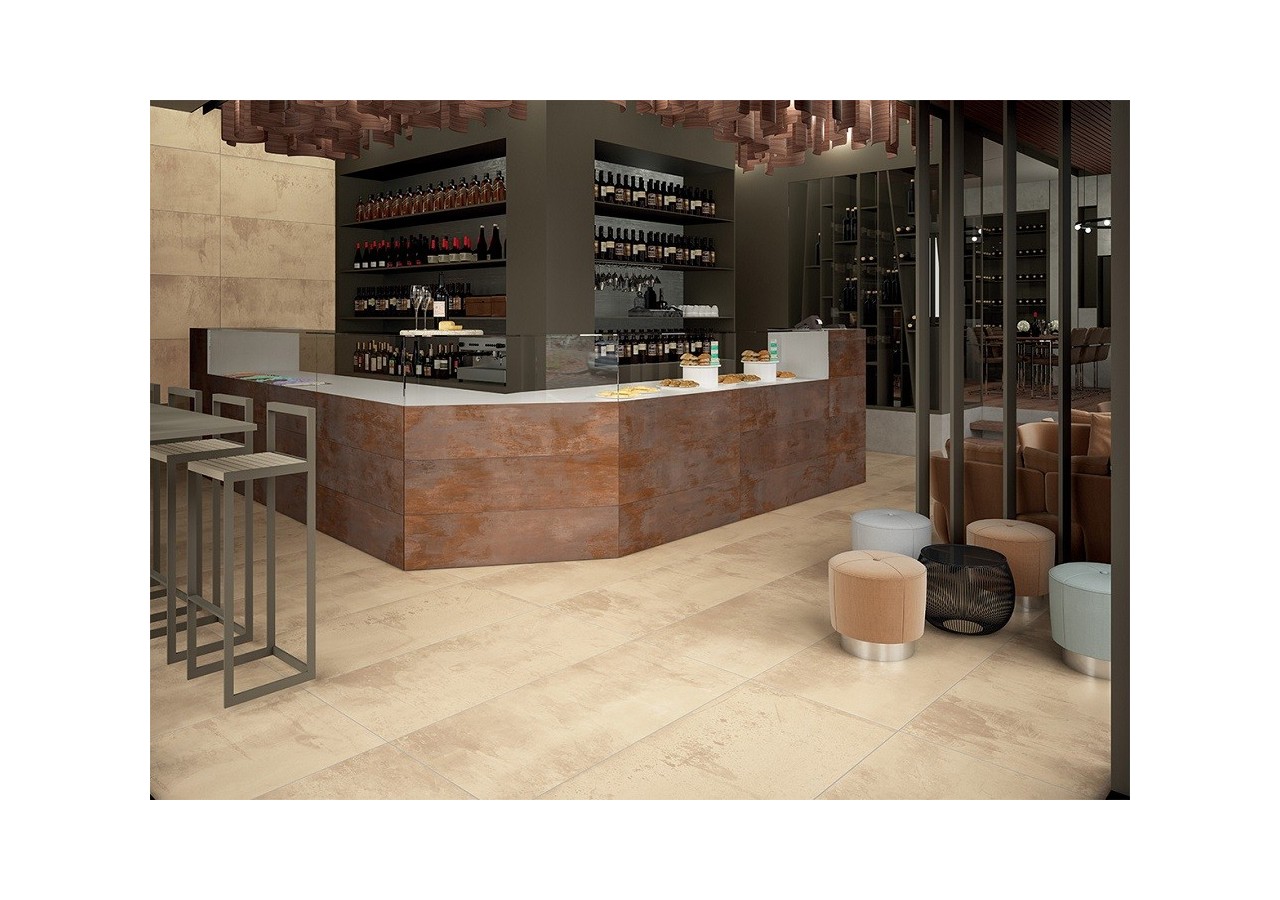 Abbraccio 90x90 Beige - Carrelage intérieur en Grès Cérame avec pâte colorée (GM) Rectifié - 8960929