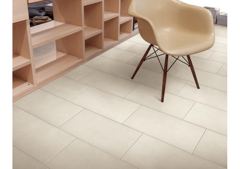 Calcestruzzo 30x60 Ivoire - Carrelage intérieur en Grès Cérame émaillé (GS) Naturel - 7267086