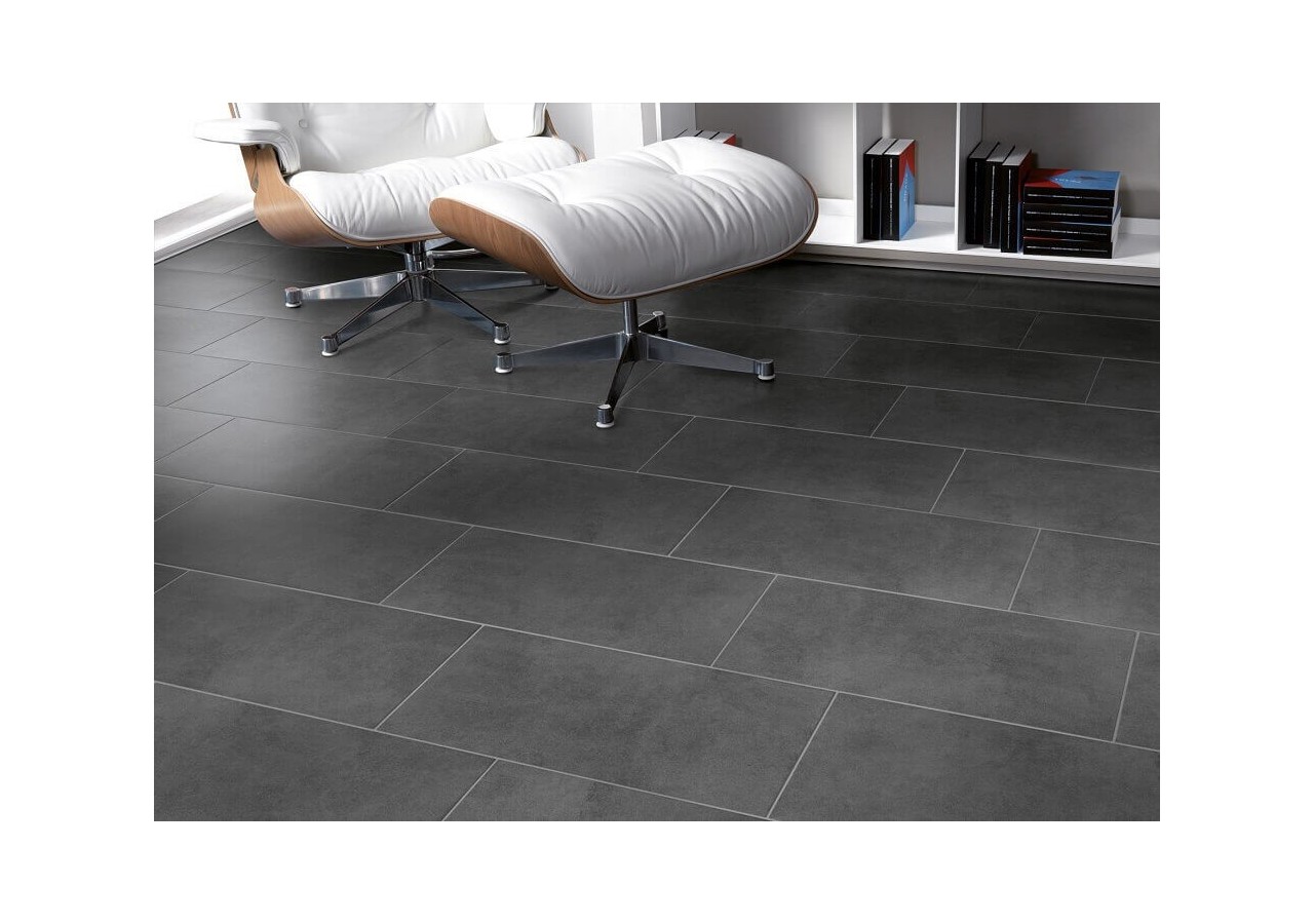 Calcestruzzo 30x60 Noir - Carrelage intérieur en Grès Cérame émaillé (GS) Naturel - 7267076