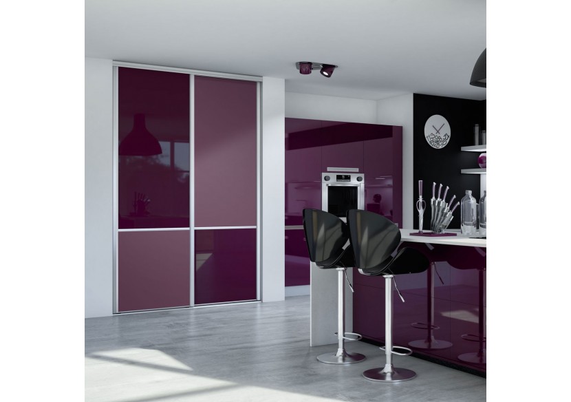 Façade de placard 2 portes coulissante So design - Kazed : Confort'Mat