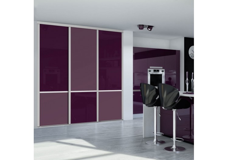 Façade de placard 3 portes coulissante So design - Kazed : Confort'Mat 2