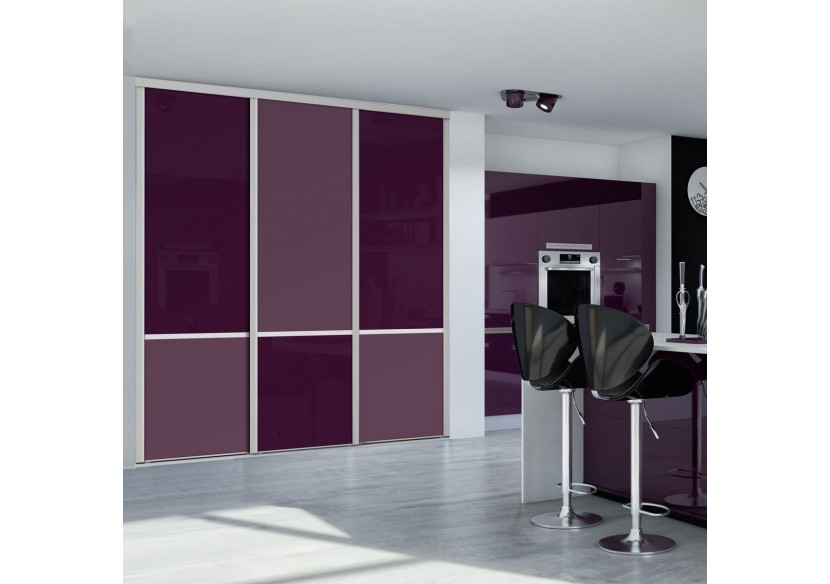 Façade de placard 3 portes coulissante So design - Kazed : Confort'Mat