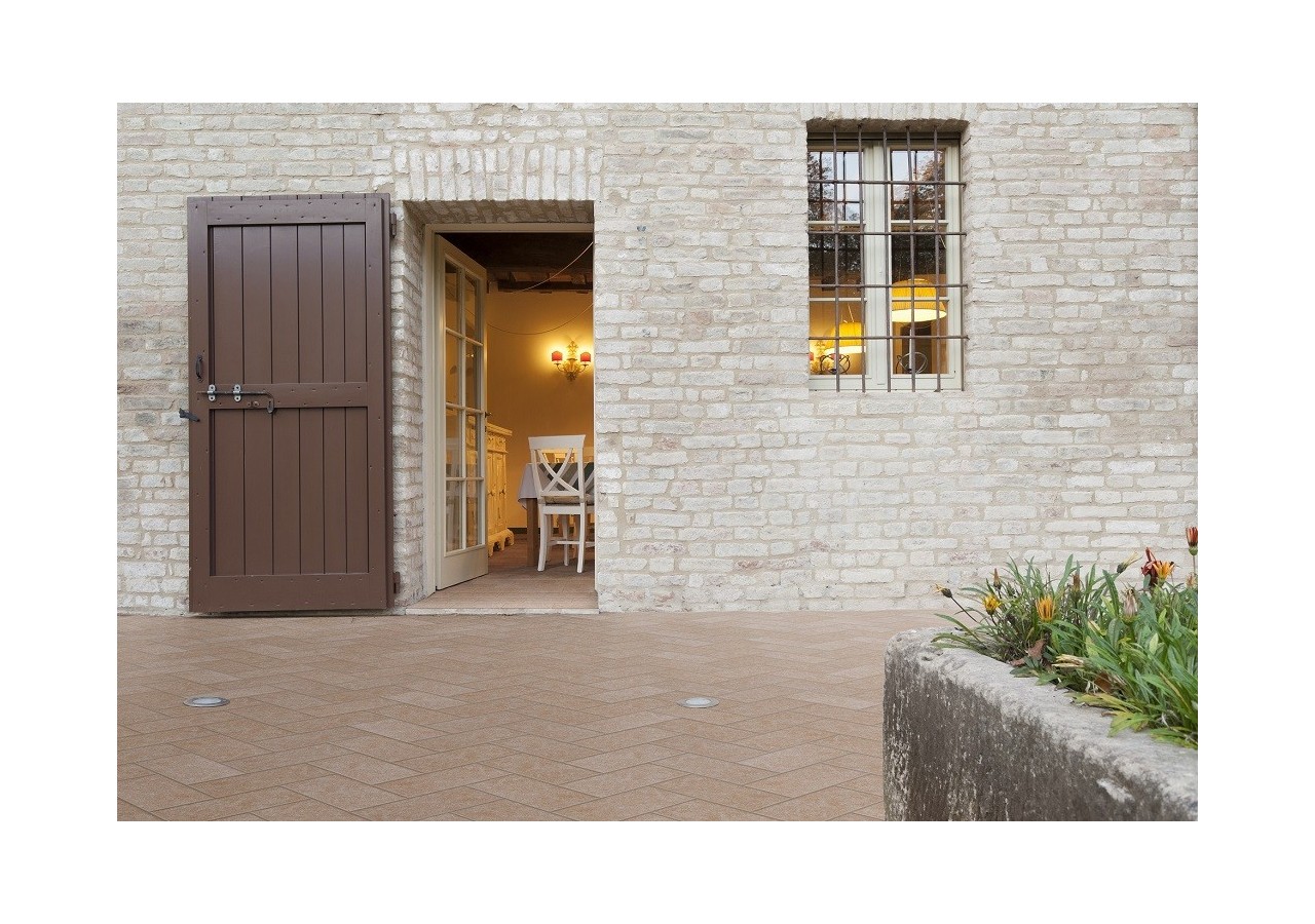 Pietre 15x30 Cotto - Carrelage intérieur et extérieur en Grès Cérame avec pâte colorée (GM) Naturel - 7002003