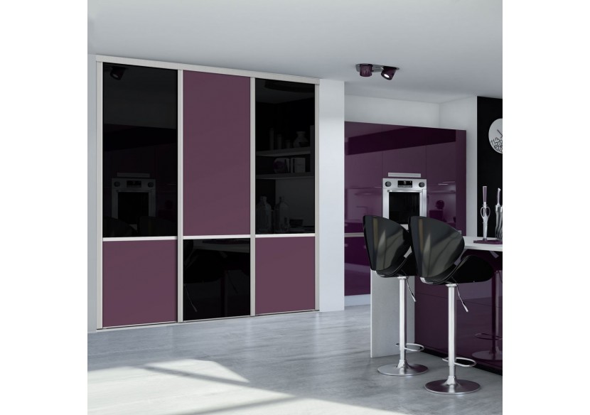 Façade de placard 3 portes coulissante So design - Kazed : Confort'Mat
