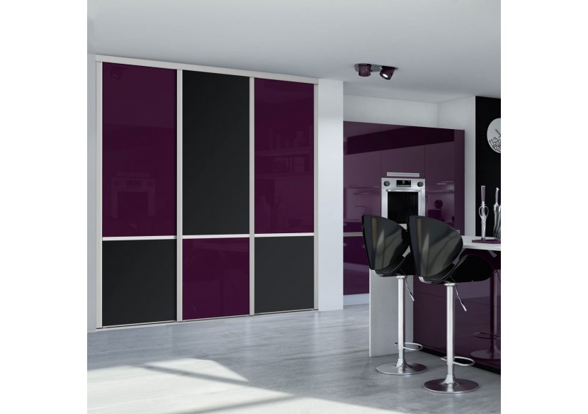 Façade de placard 3 portes coulissante So design - Kazed : Confort'Mat