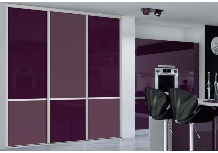 Façade de placard 3 portes coulissante So design - Kazed : Confort'Mat