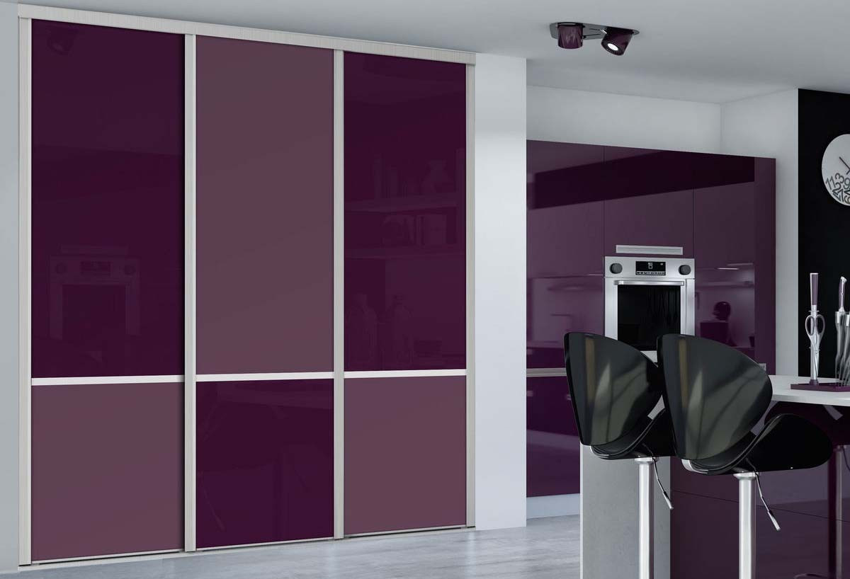 Façade de placard 3 portes coulissante So design - Kazed : Confort'Mat