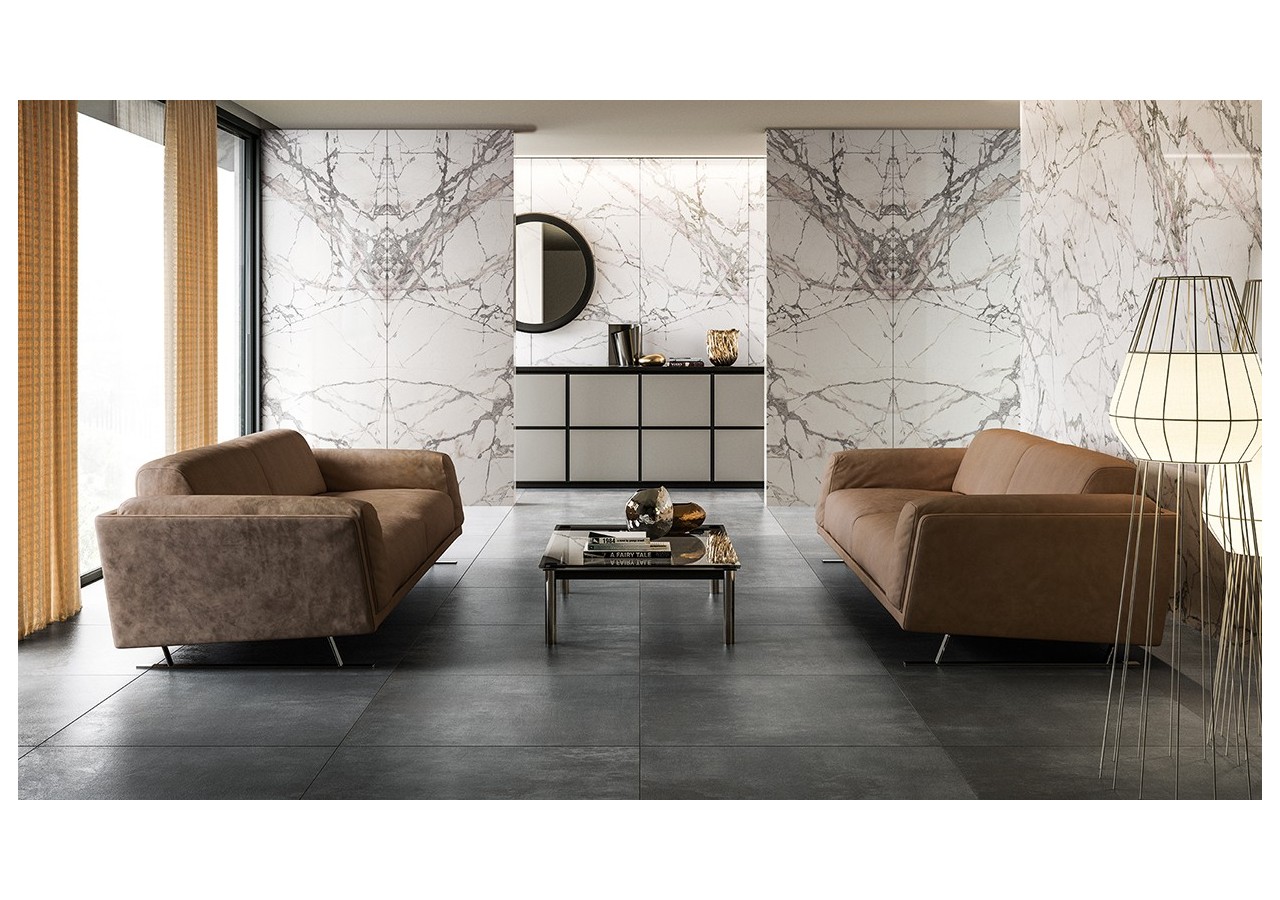 Marmi 60x60 Cellini - Carrelage intérieur en Grès Cérame avec pâte colorée (GM) Rectifié mat - 8202042