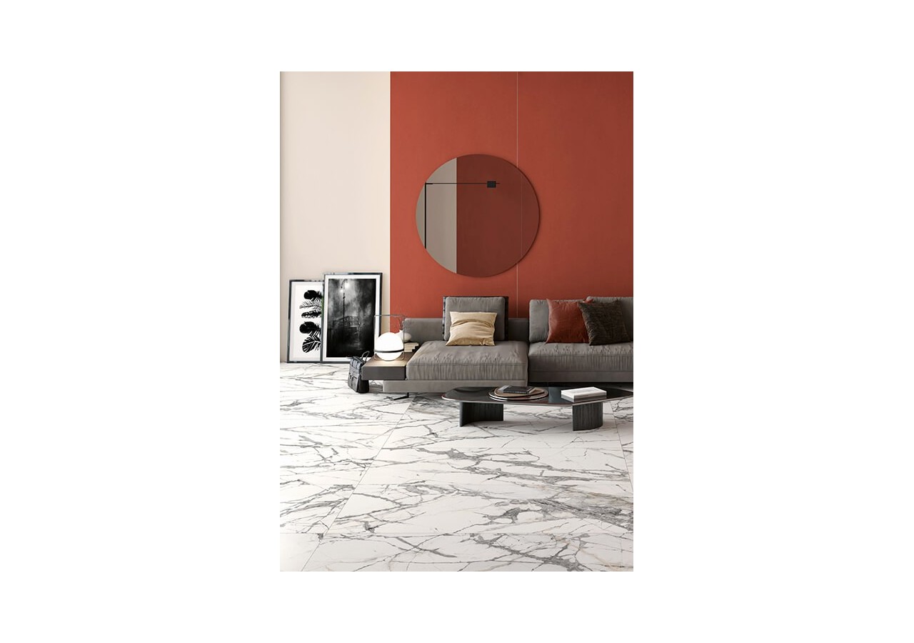 Marmi 60x60 Cellini - Carrelage intérieur en Grès Cérame avec pâte colorée (GM) Rectifié mat - 8202042