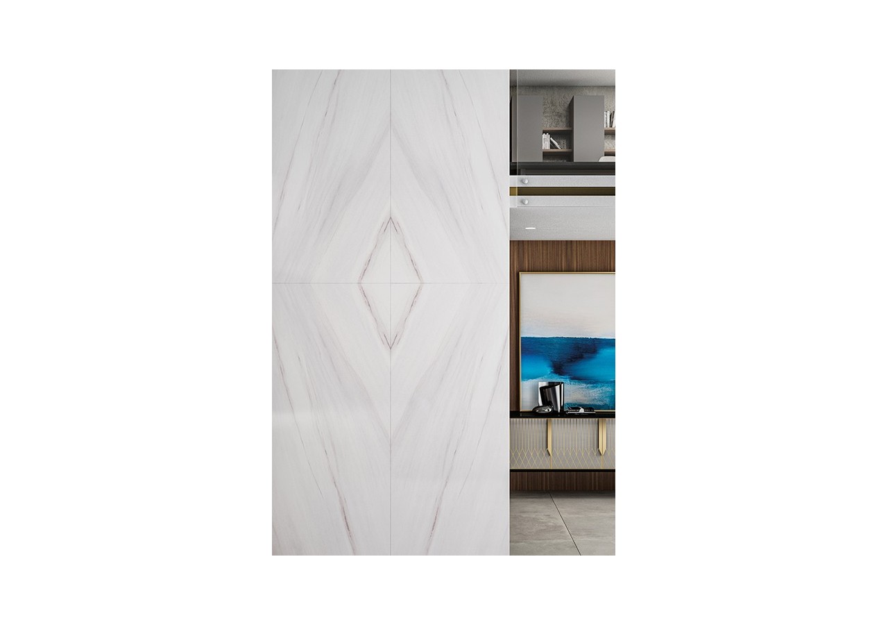 Marmi 120x120 Sansovino - Carrelage intérieur en Grès Cérame avec pâte colorée (GM) Rectifié Brillant - T200019