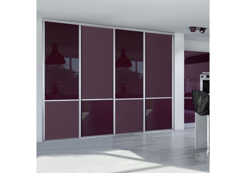 Façade de placard 4 portes coulissante So design - Kazed : Confort'Mat