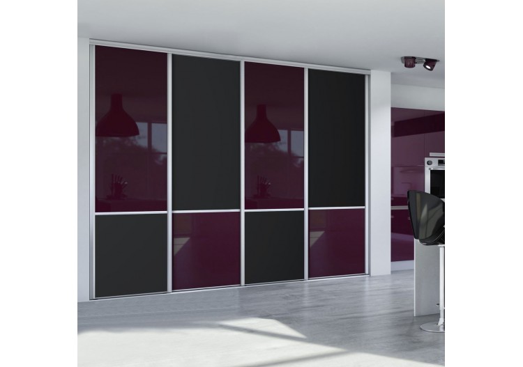 Façade de placard 4 portes coulissante So design - Kazed : Confort'Mat 2