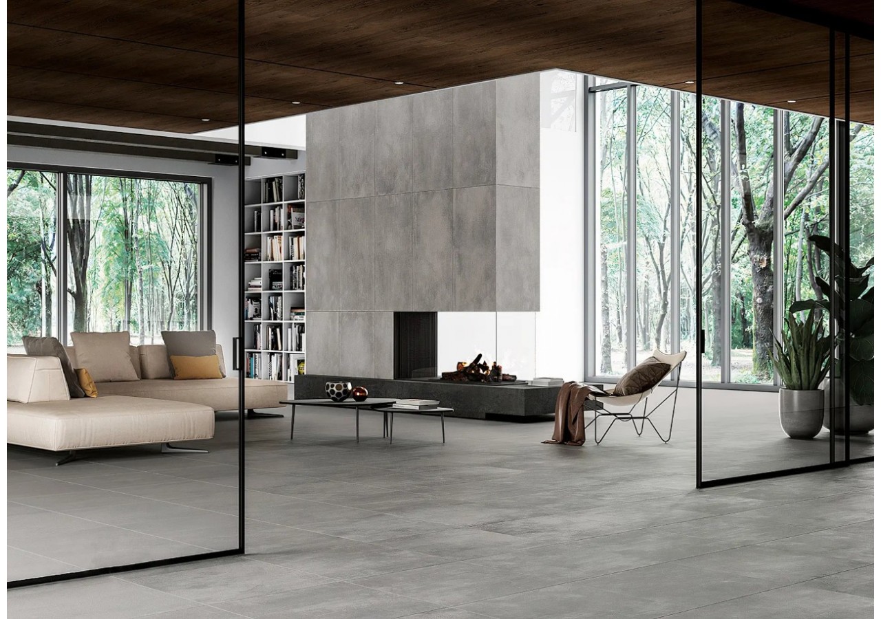 Creazione 60x60 Gris foncé - Carrelage intérieur en Grès Cérame avec pâte colorée (GM) Rectifié - 8200680