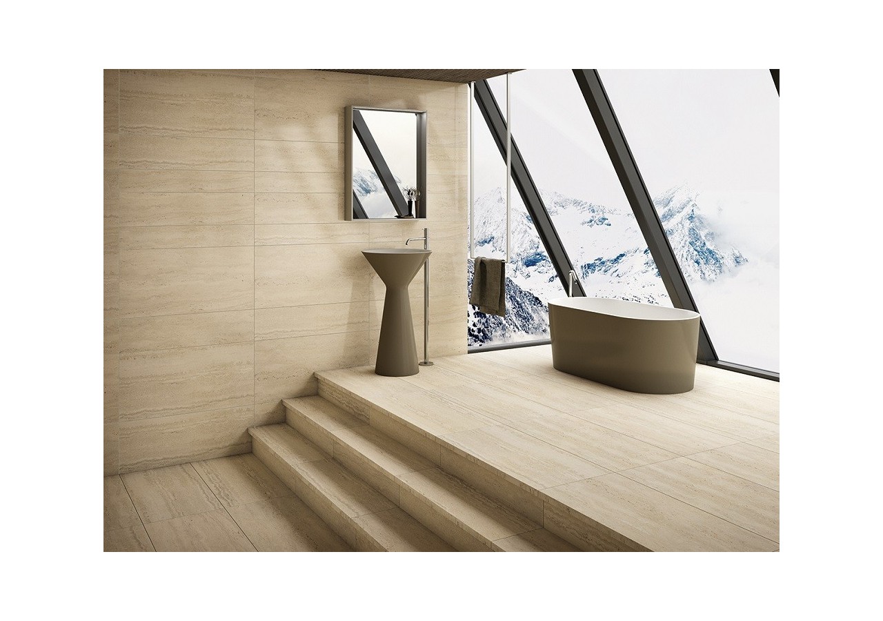 Palazzo 30x60 Crème - Carrelage intérieur en Grès Cérame avec pâte colorée (GM) Rectifié mat - 8200008