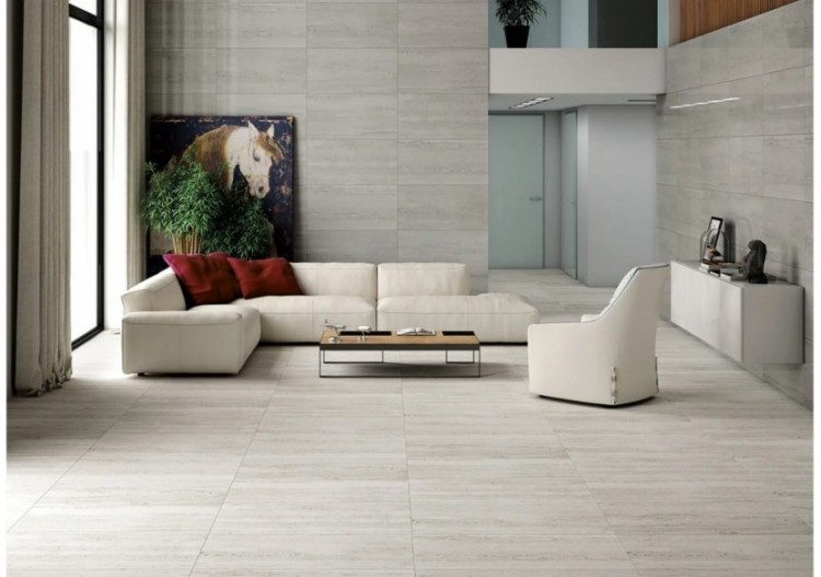 Palazzo 30x60 Gris - Carrelage intérieur en Grès Cérame avec pâte colorée (GM) Rectifié Brillant - 8200045 2