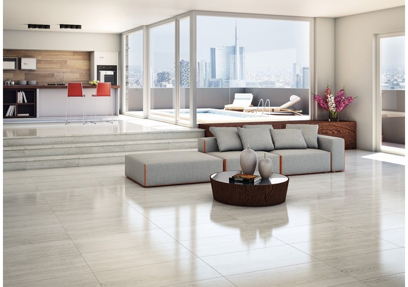 Palazzo 60x120 Blanc - Carrelage intérieur en Grès Cérame avec pâte colorée (GM) Rectifié antidérapant - 8200075