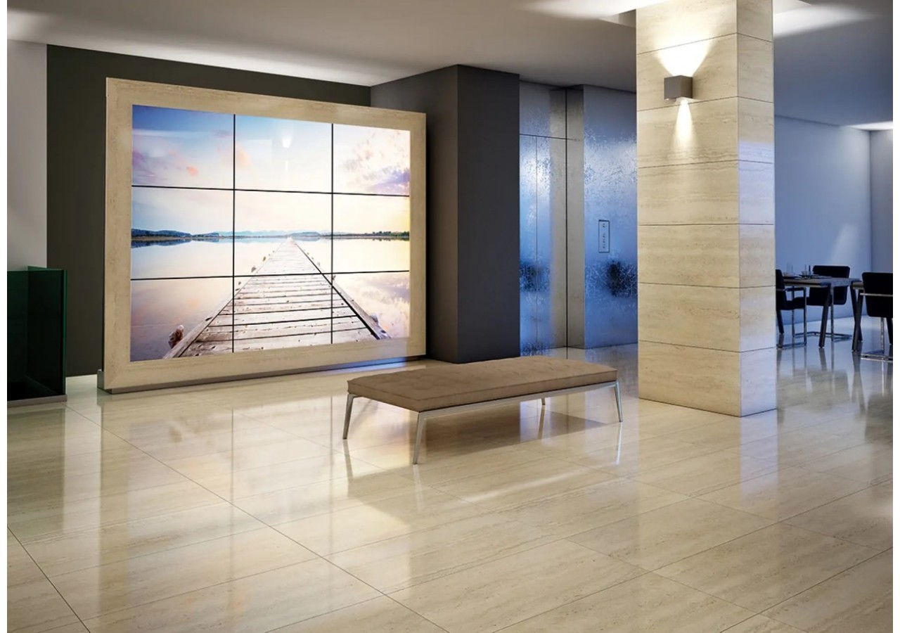 Palazzo 60x120 Crème - Carrelage intérieur en Grès Cérame avec pâte colorée (GM) Rectifié Brillant - 8200012