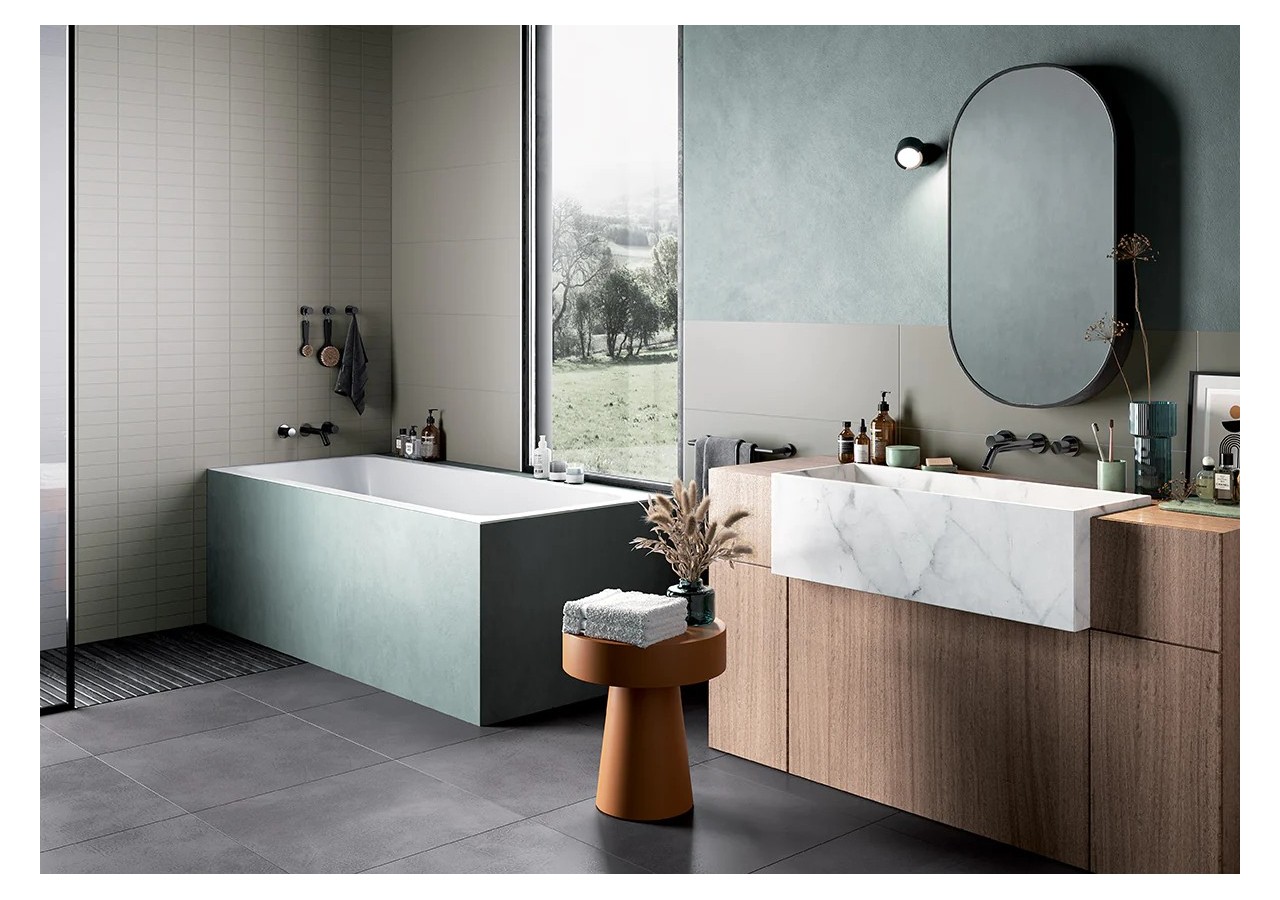 Vernice 90x270 Absinthe - Carrelage intérieur en Grès Cérame émaillé (GS) Rectifié mat - T202505