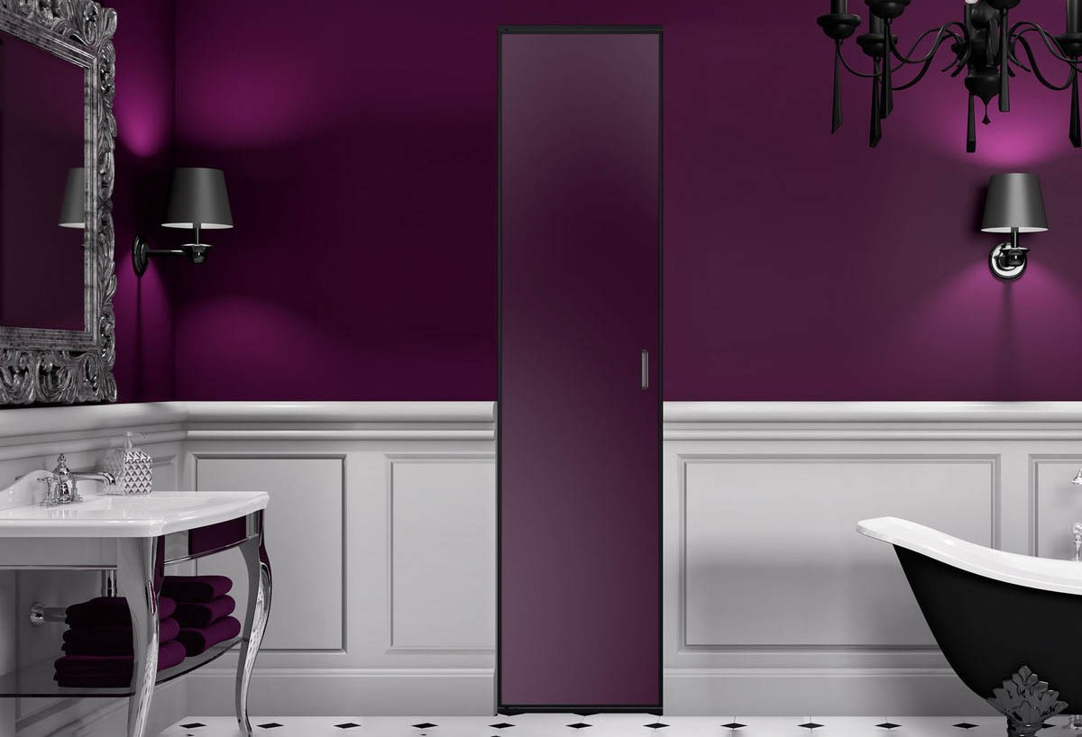 Façade de placard 1 portes pivotante So glam mat - Kazed : Confort'Mat