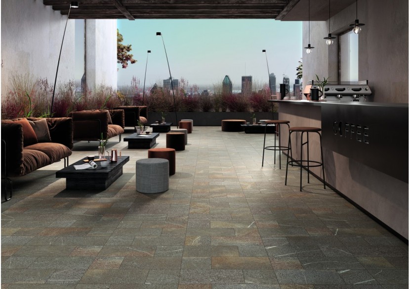 Ardesia 60x60 Piasentina - Carrelage extérieur en Grès Cérame avec pâte colorée (GM) Rectifié ROC - 8232325