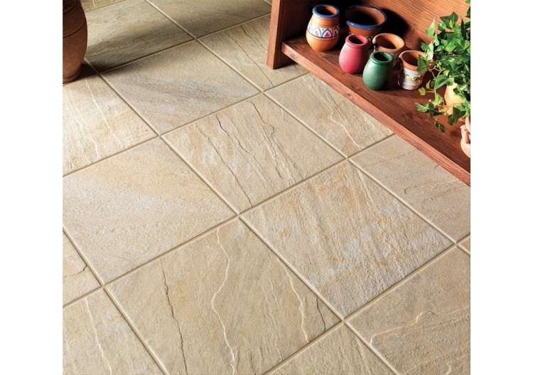 Quarzo 15x15 Perle - Carrelage intérieur et extérieur en Grès Cérame avec pâte colorée (GM) Naturel antidérapant - 7001422 2