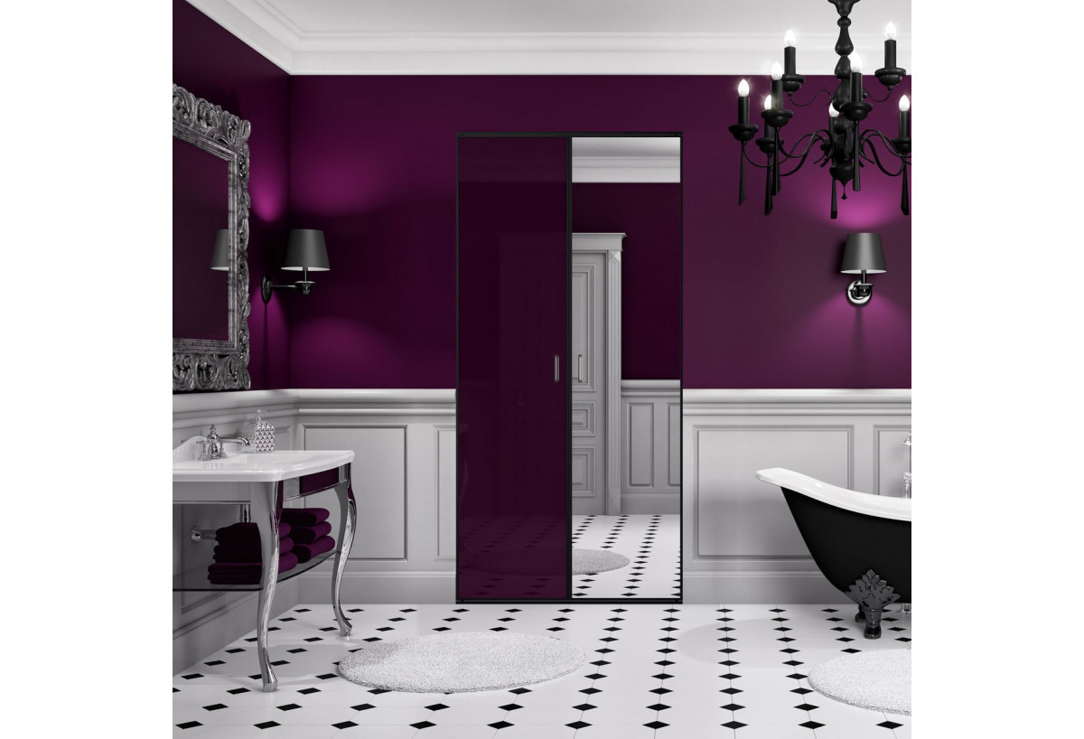 Façade de placard 2 portes pivotante So glam laqué - Kazed : Confort'Mat