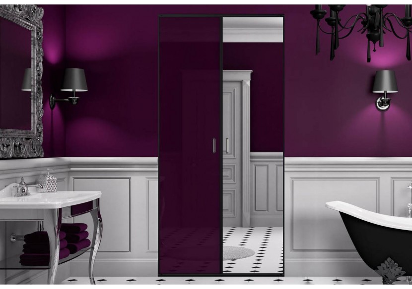 Façade de placard 2 portes pivotante So glam laqué - Kazed : Confort'Mat