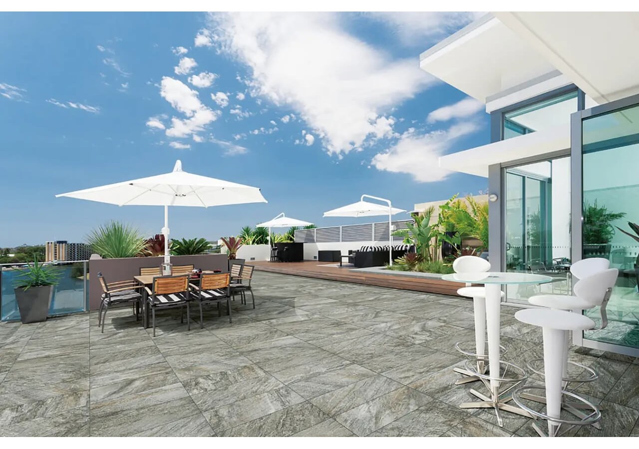 Quarzo 30x60 Gris - Carrelage intérieur et extérieur en Grès Cérame avec pâte colorée (GM) Naturel antidérapant - 7277885