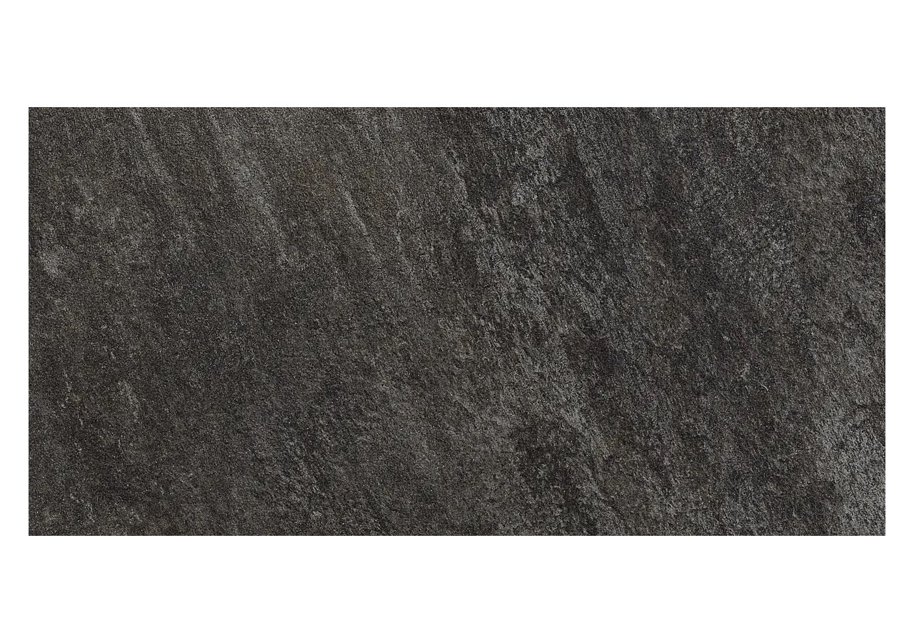 Quarzo 30x60 Noir - Carrelage intérieur et extérieur en Grès Cérame avec pâte colorée (GM) Naturel antidérapant - 7277905