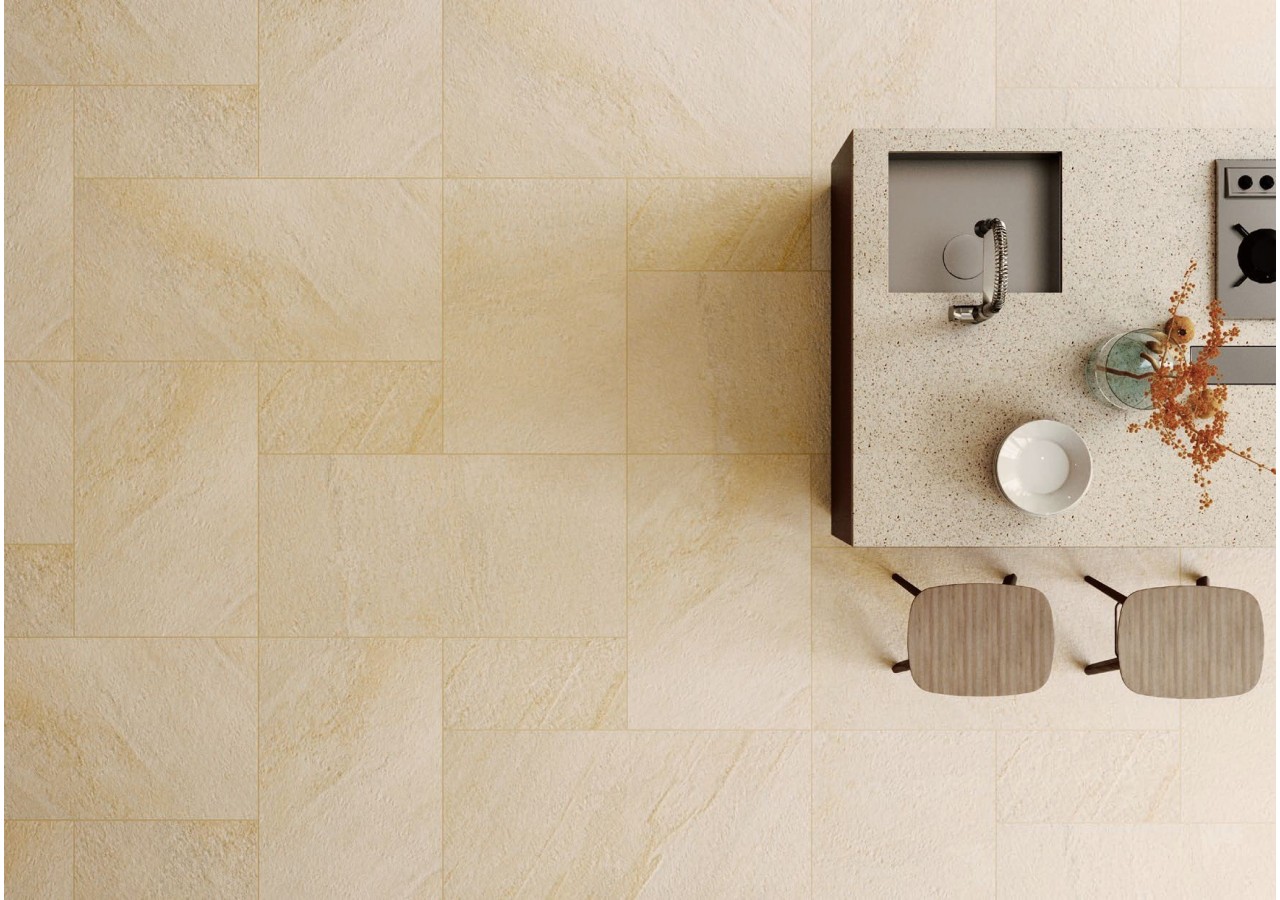 Quarzo 45x90 Beige - Carrelage intérieur en Grès Cérame avec pâte colorée (GM) Rectifié - 8249552