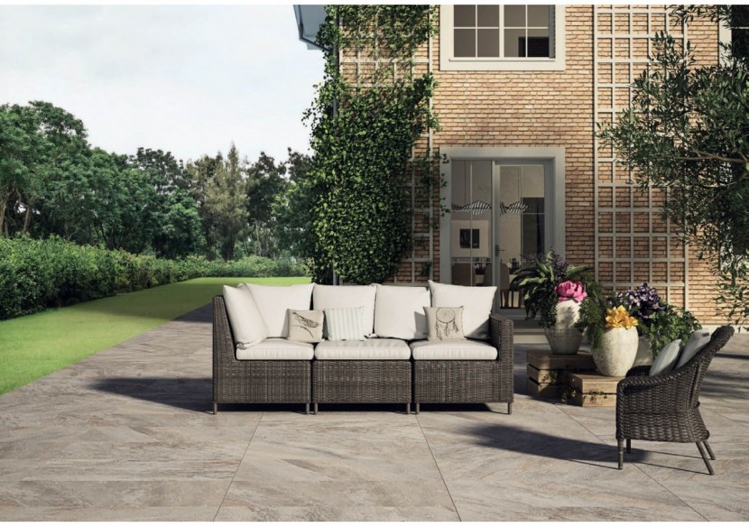 Quarzo 60x120 Gris - Carrelage extérieur en Grès Cérame avec pâte colorée (GM) Rectifié antidérapant - 7331906