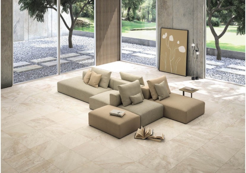 Quarzo 60x60 Blanc - Carrelage intérieur en Grès Cérame avec pâte colorée (GM) Rectifié - 8200970